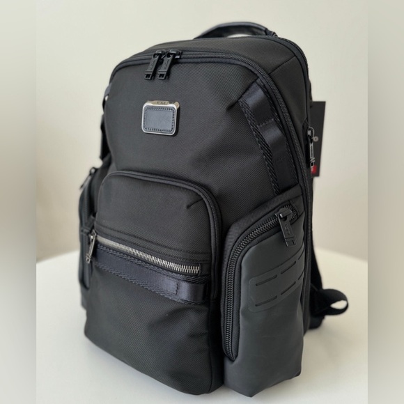 Tumi Alpha Bravo Navigation Backpack, Black - Picture 3 of 14